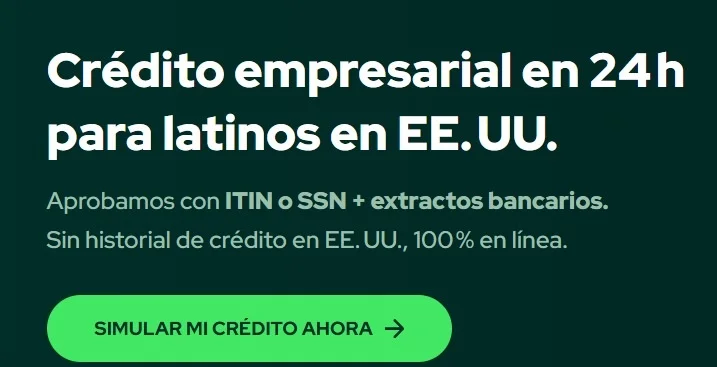 Crédito empresarial en 24 horas para latinos en EE.UU!